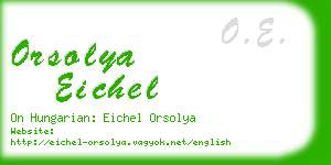 orsolya eichel business card